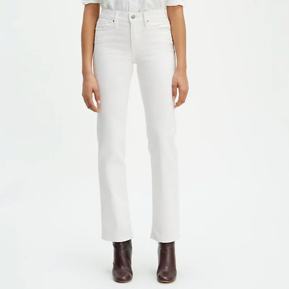 Levi's White Logo & All White Cropped Jeans 24